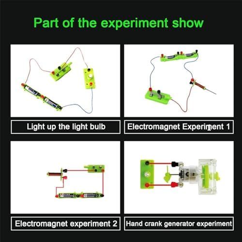 Series & Parallel Circuit Experiment Box, Basic Electrical Science Lab Kit with Bulb Holders, Complete Electricity and Magnetism Physics Teaching Experimental Apparatus - Image 5