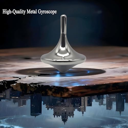 Levitating Spinning Top – Metal Anti-Gravity Gyro for Adults, Office Desk Decor & Stress Relief - Image 5