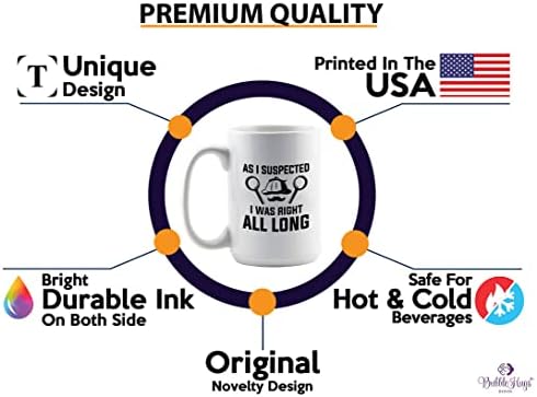 Detective Coffee Mug 15oz White - As I Suspected, I Was Right All Long - Private inverstigator Public investigator enigmatic person police training gift - Image 3