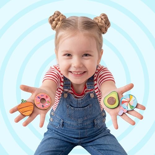 JOYIN 12 pcs Wooden Magnets, Painting Craft for Boys and Girls, Spring and Rainy Day Activities Kit, Craft Toys Gifts for Kids Birthday Easter - Image 6