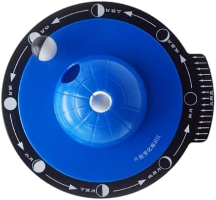 Gear Linked Lunar Phase Cycle Demonstrator Box, Mirror Reflection Earth-Moon Dual Rotation Waxing & Waning Moon Phase Geography - Image 4