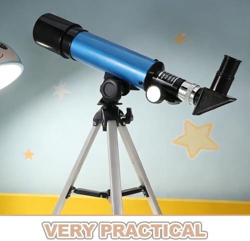 Xmas Stargazing Telescope for Beginners High Powered Blue Refractor - Image 3
