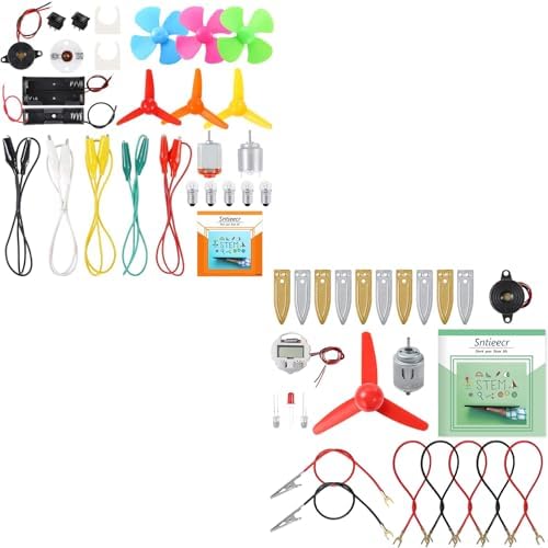 Sntieecr Electric Circuit Motor Kit and Fruit Battery Experiment Kit by Sntieecr