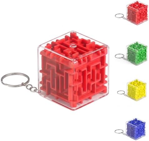 Halloscume Mini 3D Maze Cube Puzzle Box Toy Gift Brain Teaser Party Favors by Halloscume