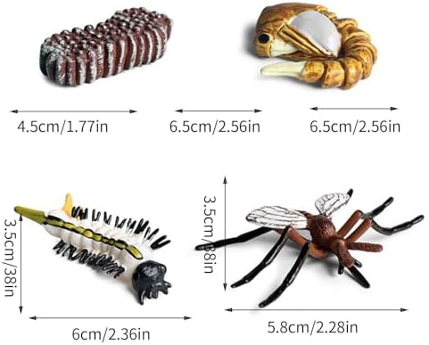 Life Cycleinsects Toys - 6Pcs Educational Figurine Set Ladyybuges - Image 4