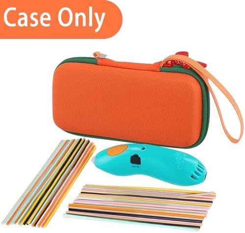 Aenllosi Storage Case for 3Doodler Start+Essentials, Orange+Green Zipper - Image 4
