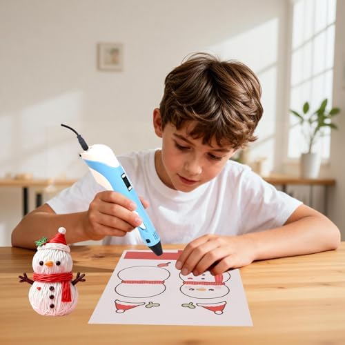 3D Pen Stencils, 20 Sheets 40 Patterns 3D Drawing Paper Templates, with a Reusable Transparent PVC Drawing Board, 3D Art Pen Accessories Set for Adults Starter for 3D Printing Pen - Image 6