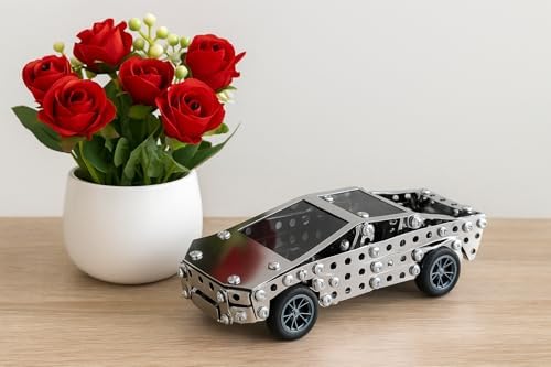 Metal Model Car Kit for Adults - DIY Stainless Steel Puzzle - 3D Mechanical Engineering Toy, Inspired Collectible, Stem Building Set for Kids, Teens & Men - Image 6