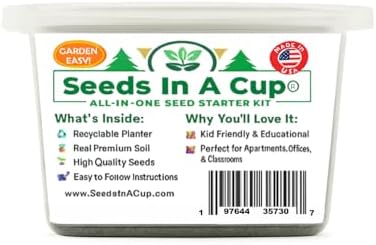 Apple Tree Grow Kit, Non-GMO Hand-Picked Seeds, All-in-One Starter Set with Nutrient-Rich Soil, Recyclable BPA-Free Planter, 100% Growth Guarantee, Made in USA (Apple) - Image 4