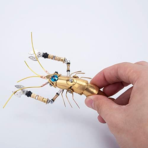 3D Metal Puzzle, Steampunk Lobster Model, Puzzle DIY Craft Kit, Gifts for Teens and Adults (100+PCS) - Image 4