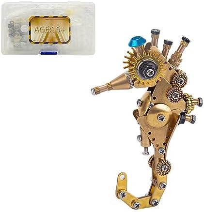 3D Metal Puzzle, Steampunk Sea Horse Model, Puzzle DIY Craft Kit, Gifts for Teens and Adults (100+PCS) by MindXplore