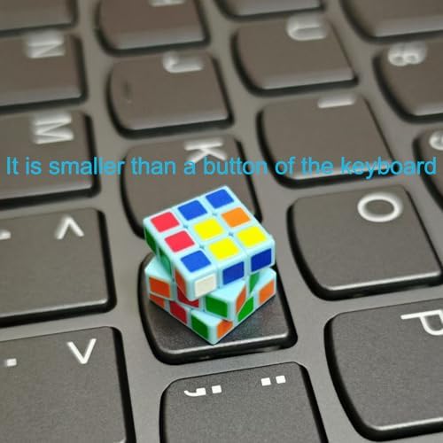 Mini 3x3 Speed Cube - Miniature Magic Cube Puzzle,Small Size | 3x3x3 Tiny Speed Cube Lab 1x1x1cm Smooth Smallest Cube Toy Gift for Cube Enthusiast,Kids and Adults - Image 2