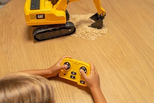 CAT Power Excavator Digger RC Construction for Kids 5+ | 2.4GHz Remote Control Truck Toy, Full-Function Dig, Scoop, Spin & Drive, Realistic Lights & Sounds, USB Rechargeable, Indoor/Outdoor - Image 5