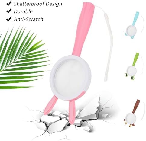 Rongon 10X Kids Magnifying Glass Handheld Magnifier for Child (4Pcs) - Image 3