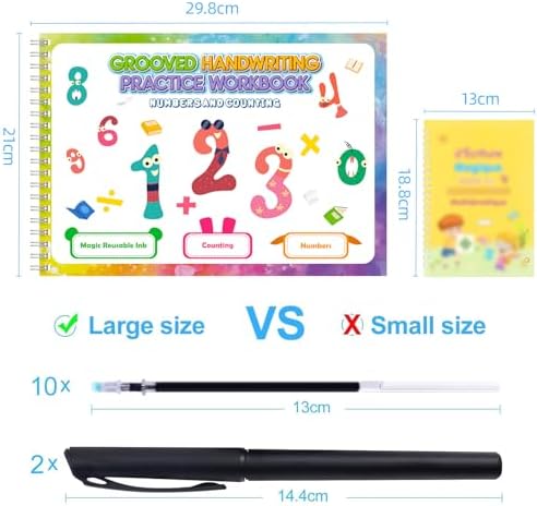 6-Pack Magic Grooved Writing Practice Books Kids 3+ - Image 2