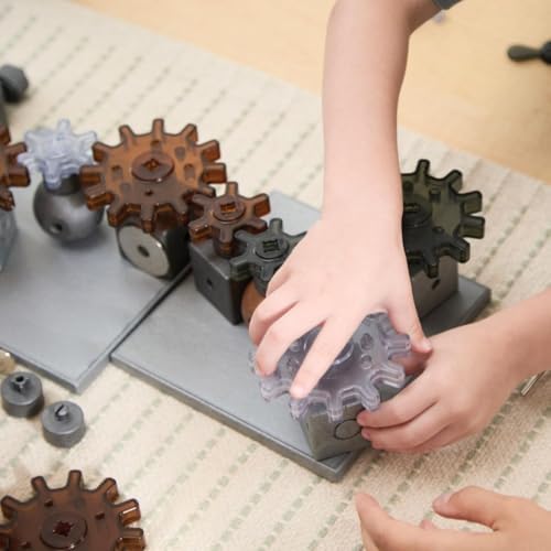 Kaplan Early Learning Company Motors and Magnets Loose Parts STEM Kit - 178 Pieces - Image 5