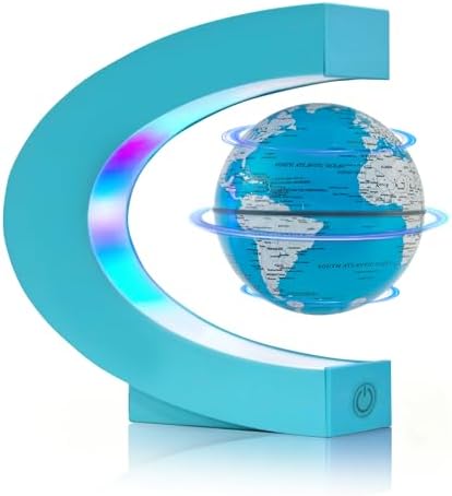 Flagest Magnetic Levitating Floating Globe with LED Lights, Cool Tech Gadgets for Men Dad Teenage, Home Office Desk Decor Display, Birthday Gifts for Him by Flagest