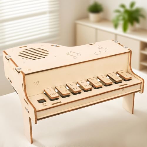 Poraxy STEM Toys for Girls Age 8-12, Playable Piano,Wooden 3D Puzzles Craft Kits for Girls Ages 8 9 10 11 13 14 15 16, Science Kits for Kids 12-14 Christmas Birthday Gifts for Girl Boy Teen by Poraxy