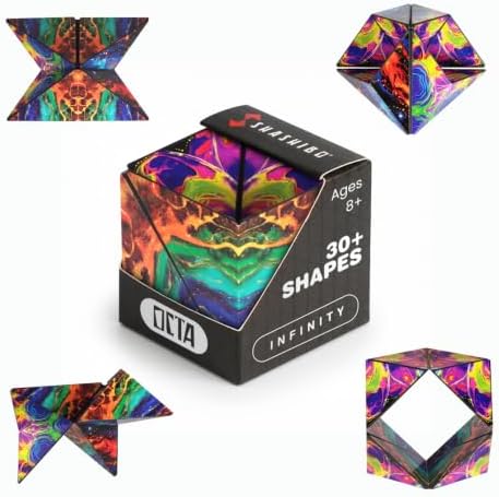 Shashibo OCTA Magnetic Puzzle Toy, Stress Relief Fidget Toy by SHASHIBO