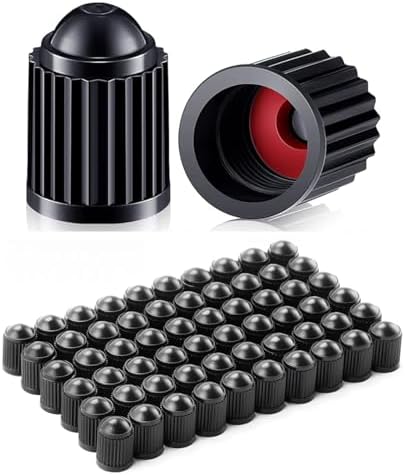 500 Pcs Tire Valve Stem Caps Black Plastic Valve Caps Valve Tire Covers by Thebestautoparts