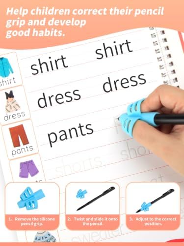 Magic Grooved Writing Practice for Kids Ages 3-8, Reusable Workbooks - Image 4