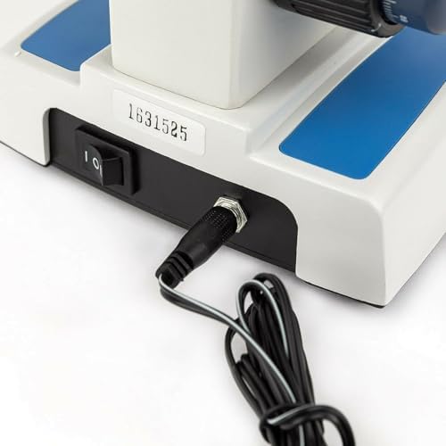 AmScope M158C-2L-E Digital Cordless Compound Monocular Microscope, WF10x and WF25x Eyepieces, 40x-1000x Magnification, Upper and Lower LED Illumination with Rheostat, Brightfield, and More - Image 5