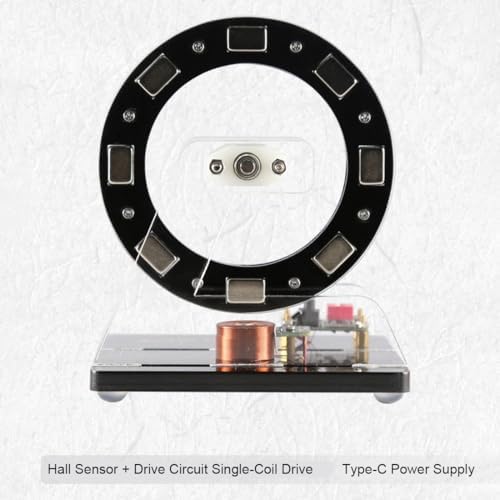 Small Hall Sensor Motor Model, Brushless Ferris Wheel Demonstrator, 5V Low Power STEM Science Kit for Tech Desk Decor & Educational Demonstration - Image 3