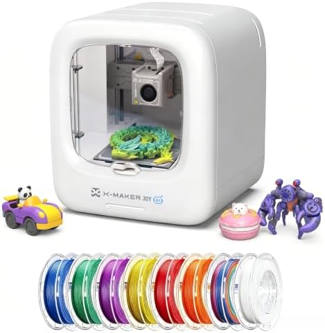 AOSEED AI 3D Printer for Kids, Fast 400mm/s, 8000+ Models, Enclosed Safe by AOSEED
