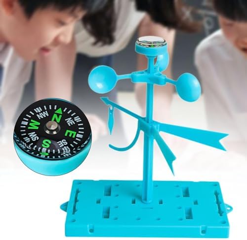DuskHaven Weather Vane Model DIY Wind Direction Indicator Educational Science Toy Wind Vane Assembly Kit Measuring Tools Pp Material Suitable for Kids Gift - Image 4