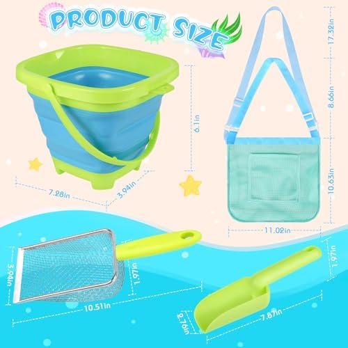 FHOZGECY 2 Pack Beachcombing Kit with Sifters for Beach Vacation Essentials - Image 6