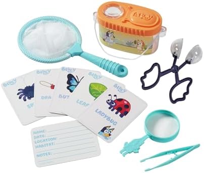 BLUEY Bug Catcher Kit for Kids | 11 Piece Outdoor Exploration Set| Bug Habitat, Magnifier, Bug Catching Kit and More | Educational and Fun Outdoor Toy by LittleKids