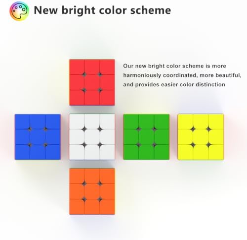 Vdealen 3x3 Speed Cube Stickerless Smooth Turning Magic Cube for Beginners - Image 4