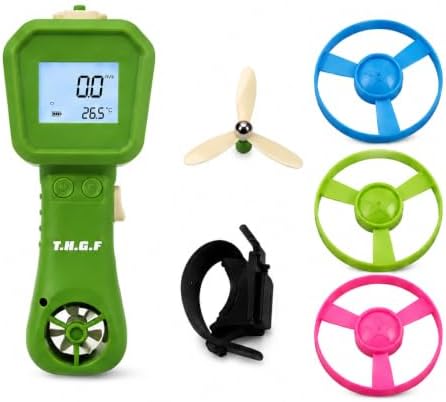 Wind Speed Anemometer, Handheld Digital Wind Speed Meter Toy for Kids by NICETHUMB