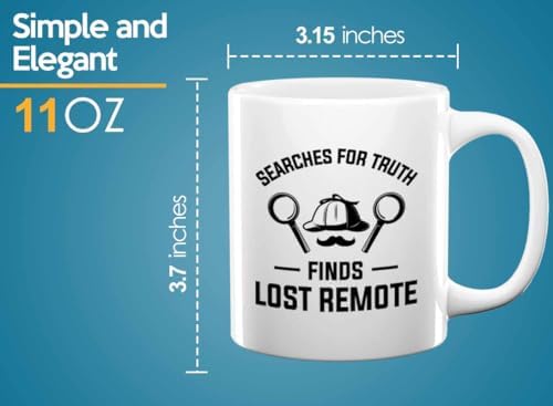 Bubble Hugs Detective Coffee Mug 11oz White Searches For Truth Funny Quote - Image 6
