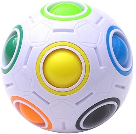 Magic Rainbow Ball Puzzle Fidget Stress Relief Ball Brain Teasers Games 12Holes by TANCH