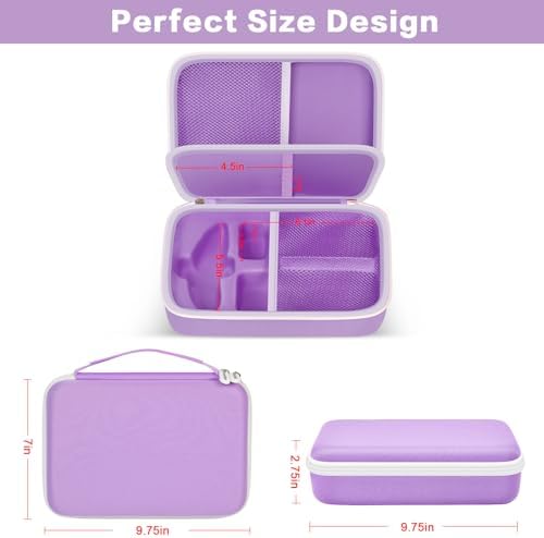 casmilee Case for 3Doodler Start+ Essentials (2023/2024) for 3D Pen Set for Kids, Art Activity Set Storage for Educational STEM Toy- Box Only (Case Only, Light purple) - Image 3