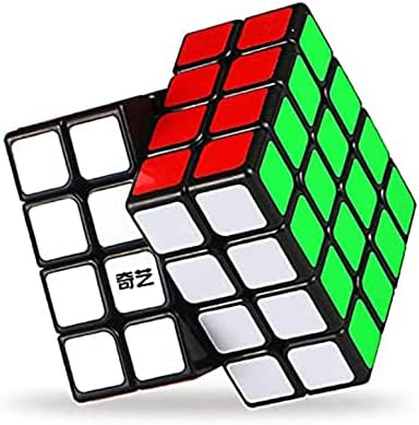 Classic Magic Cube 2.4" Puzzle 4x4 Smart Speed Cube Educational Game Brain Teaser (1 Pack, Black) by Julysgift