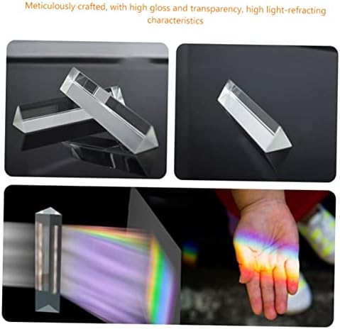 Triangle Prism Set 3pcs Optical Glass for Photography Teaching - Image 3