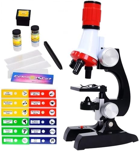 Little World Kids Microscope with LED Light - 100X/400X/1200X Magnification by LittleWorld