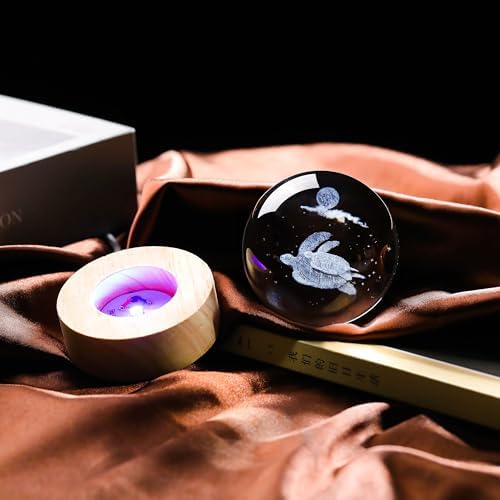 3D Sea Turtle Gifts for Women Crystals Ball 60mm - Sea Turtle Figurines Decor Glass Animals Figurine Turtle Decor Stuff for Anniversary Birthday for Best Friend Turtle Lovers Keepsake Paperweight - Image 5