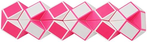 Mipartebo Magic Snake Cube Twist Puzzle 36 Wedges Large Size Twist Fidget Snake Toys for Kid Baby Pink - Image 4