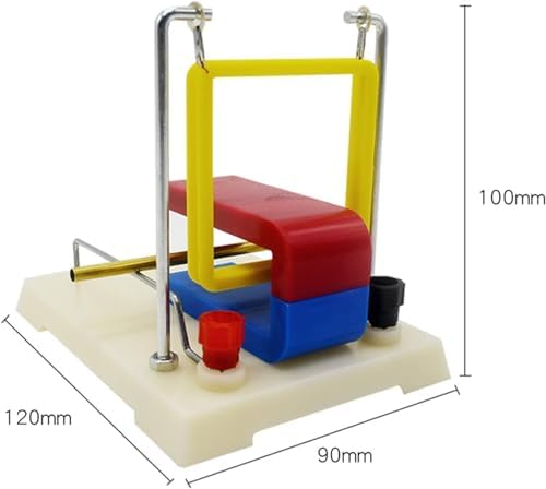 Left-Hand Rule Ampere's Force Physics Teaching Instrument Copper Guide Rail Square Coil Copper Magnetic Field Current Action Experimenter Model Square Coil Physics Experiment Equipment - Image 3