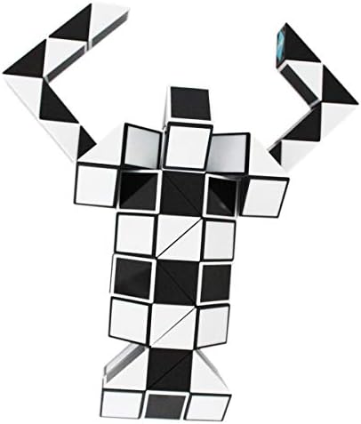 Mipartebo Magic Snake Cube Twist Puzzle 72 Wedges Large Size Black - Image 5