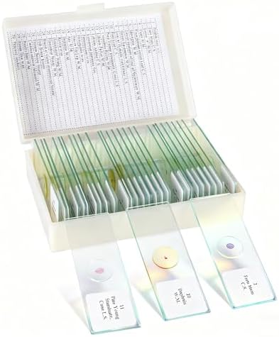 Microscope Slides with Specimens - 60 Prepared Slides for Kids, Teens & Adults, Biology & Microbiology Learning Kit (30 Microscope Slides with Specimens) by Unknown
