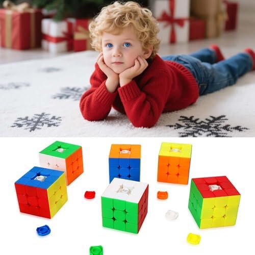 20 Pack 3x3 Speed Cube Set,3x3x3 Bulk Magic Cube Party Favors Stickerless Gifts for Kids Puzzle Game Toys - Image 3