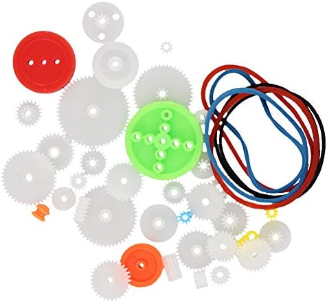 Fielect 43Pcs Plastic Gear Kit With Assortment Accessories for DC Motor Robot by Fielect