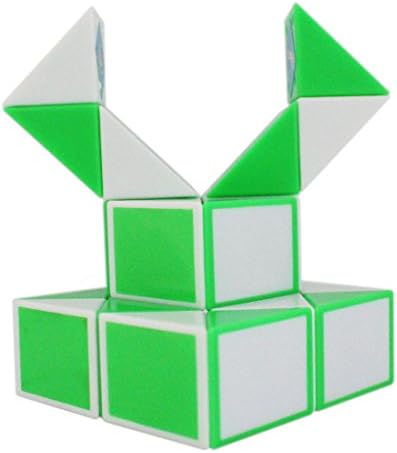 Mipartebo Magic Snake Cube Twist Puzzle 24 Wedges Large Size Green - Image 6