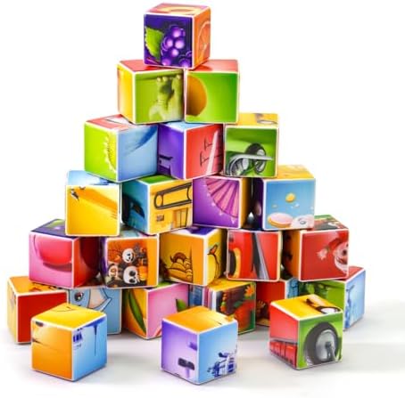 Pairez Toys Magnetic Building Blocks for Toddlers, 6 Theme Puzzle Cube Sets - Image 3