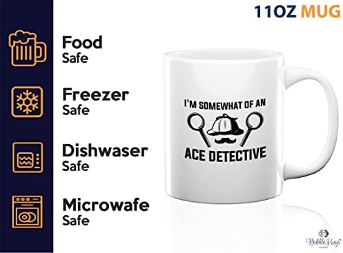 Detective Coffee Mug 11oz White - I'm Somewhat Of An - Private inverstigator Public investigator enigmatic person police training gift - Image 4