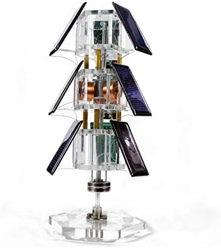 GagalU Tree Type Motor Solar Motor Magnetic Levitation Motor Student Science Experiment Solar Toy Scientific Ornaments Magnetic Levitation Base by Unknown